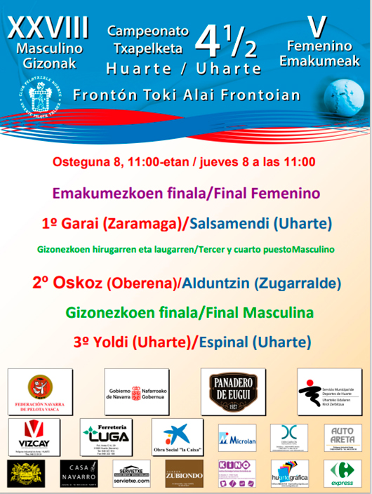 Duelos de altura en las finales del Cuatro y Medio de Huarte